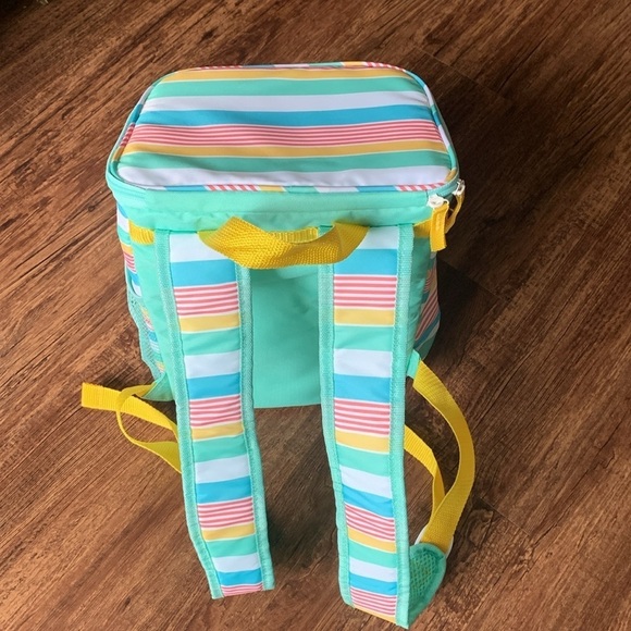 Igloo Backpack Soft Bag 18 Can 3 Compartment Candy Stripes NWT main image 4